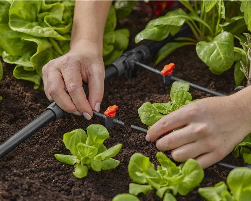 Gardena - Réducteur en T plastique rouge entre tuyaux Ø 13 et 4,6 mm - Gardena - Image 2