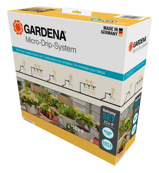 Gardena - Kit d'arrosage goutte-à-goutte balcon 15 plantes - Gardena - Image 3