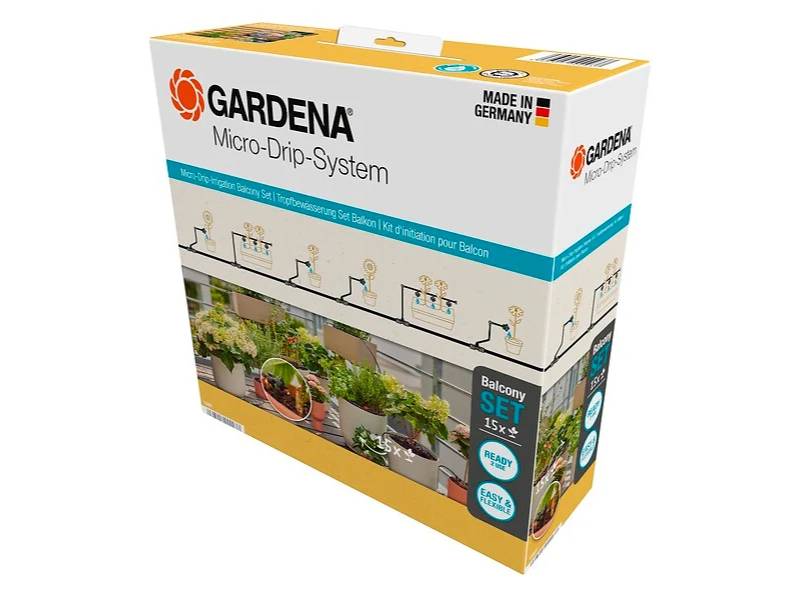 Gardena - Kit d'arrosage goutte-à-goutte balcon 15 plantes - Gardena - Imagen 9