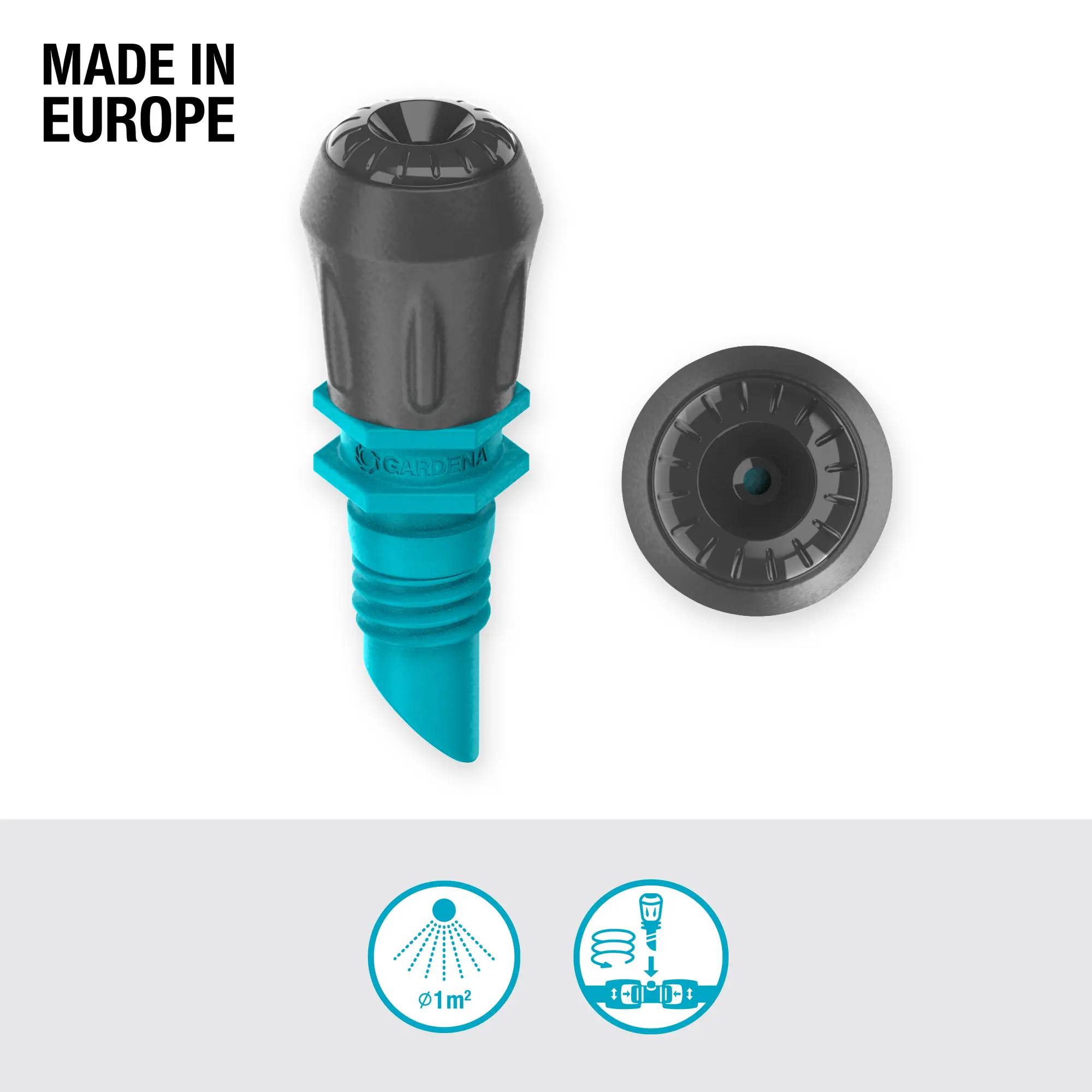 Gardena - Micro-asperseur vaporisateur plastique noir 5 pièces - Gardena - Imagen 3