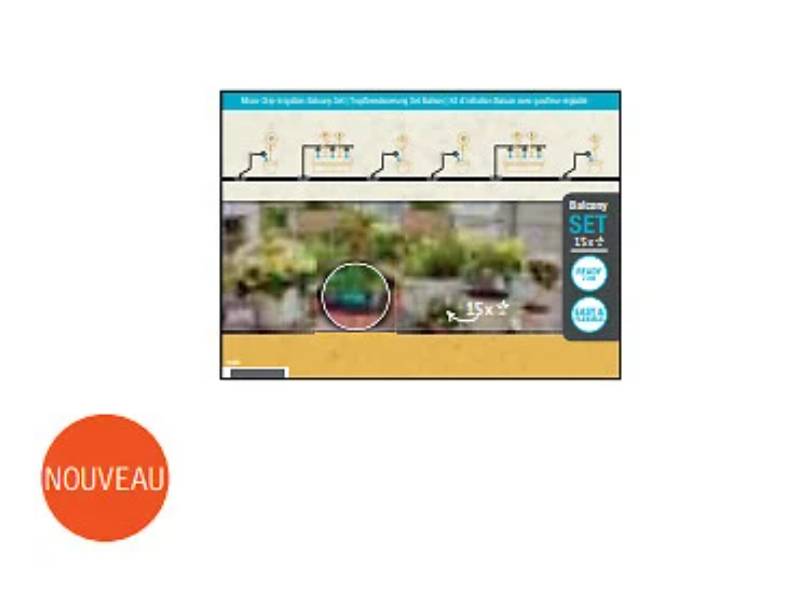 Kit d'arrosage goutte-à-goutte pour balcon 15 plantes GARDENA - Imagen 6