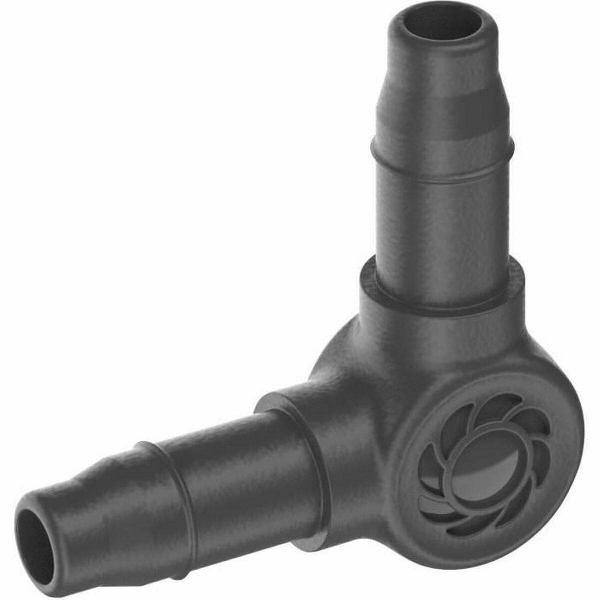 Gardena - Connecteur de tuyau en plastique noir Ø4.6 mm modèle L - Gardena - Imagen 5