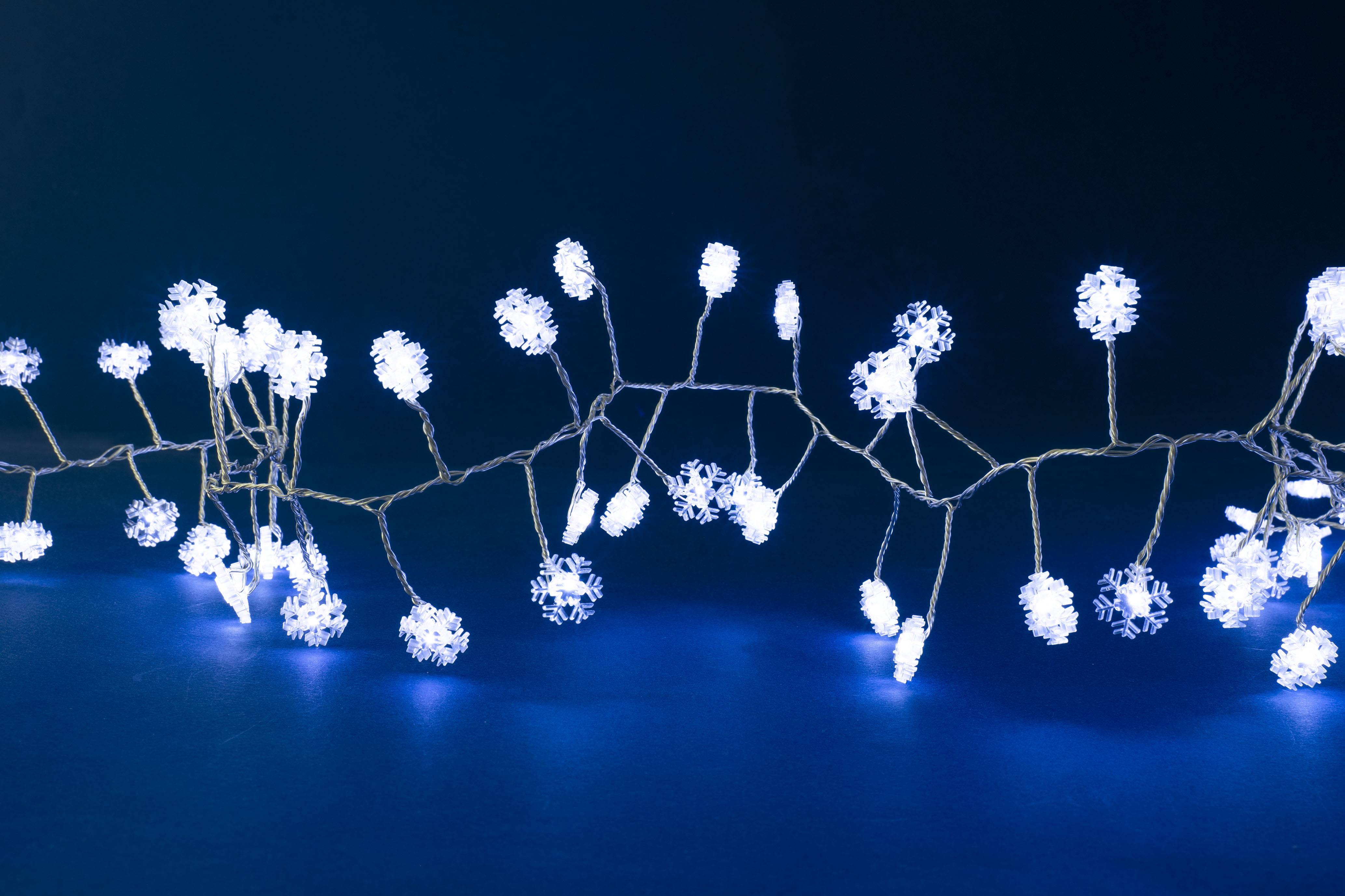 Blachere Illumination - Guirnalda micro LED racimo decoración copo L.2 m - Blachere Illumination - Imagen 1