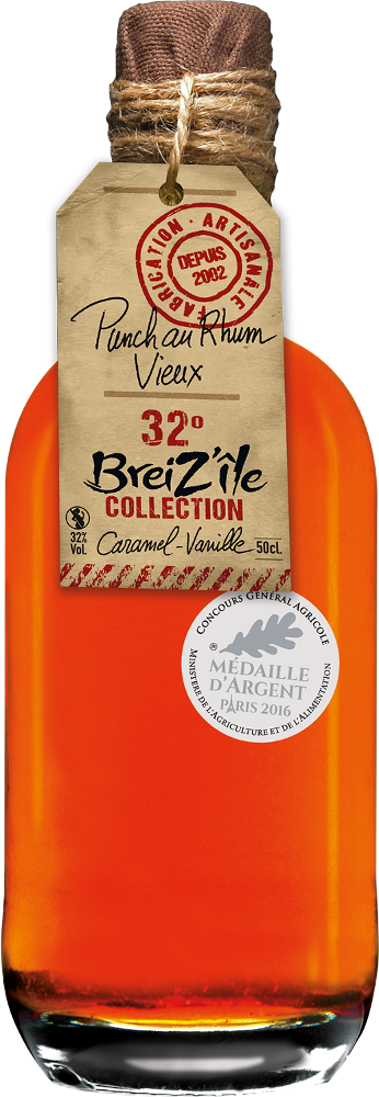 Breiz'ile - Rhum arrangé Caramel/Vanille 32°