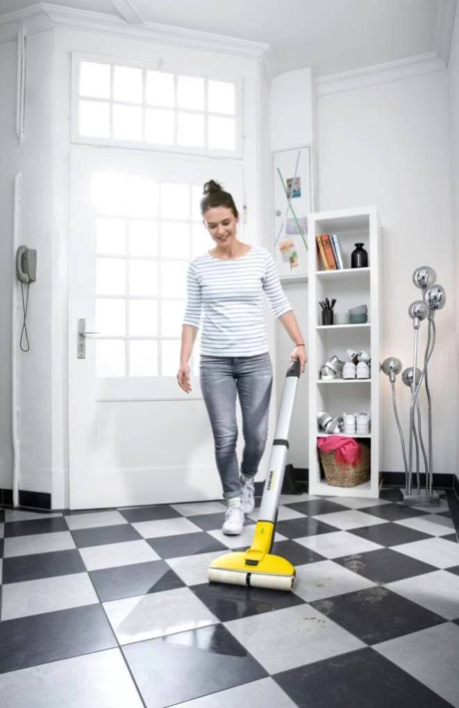 Limpiador de trapeador eléctrico recargable - KARCHER - Imagen 1