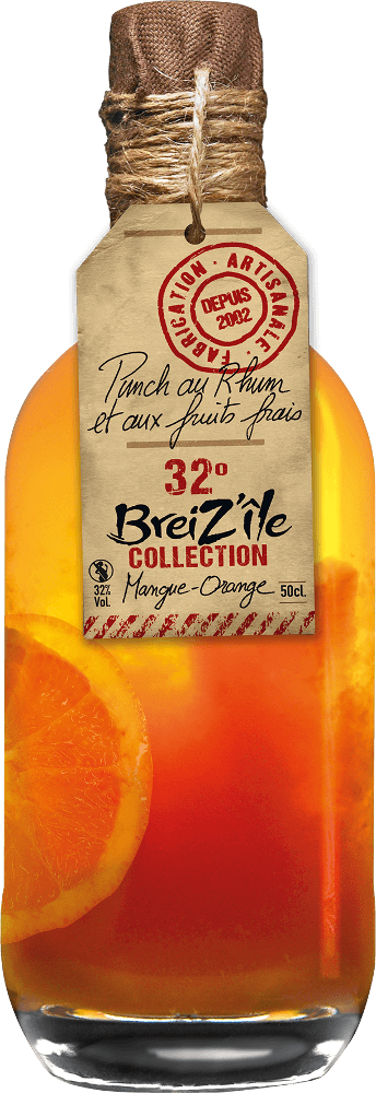 Breiz'ile - Rhum arrangé Mangue/Orange 32°