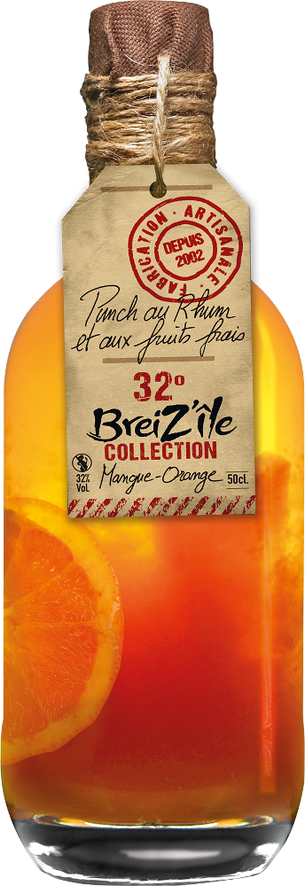 Breiz'ile - Rhum arrangé Mangue/Orange 32°