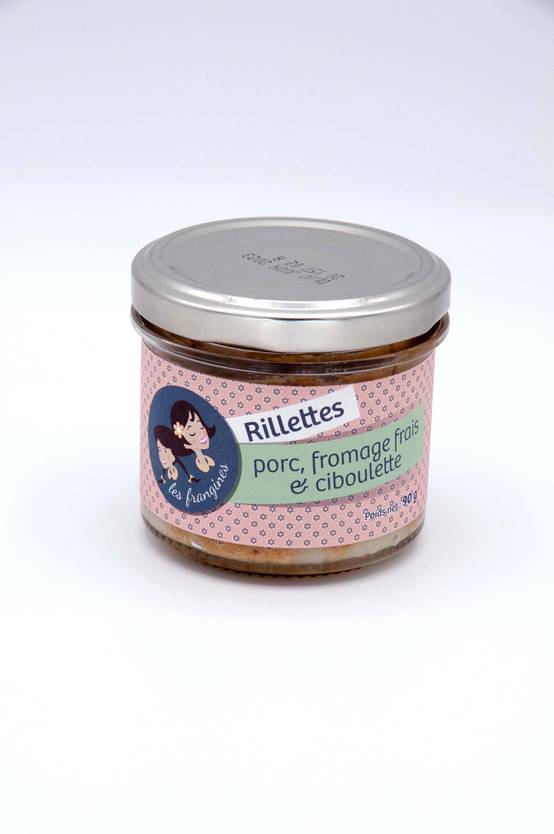 Les Frangines - Rillette de porc fromage frais 90 g - Les Frangines