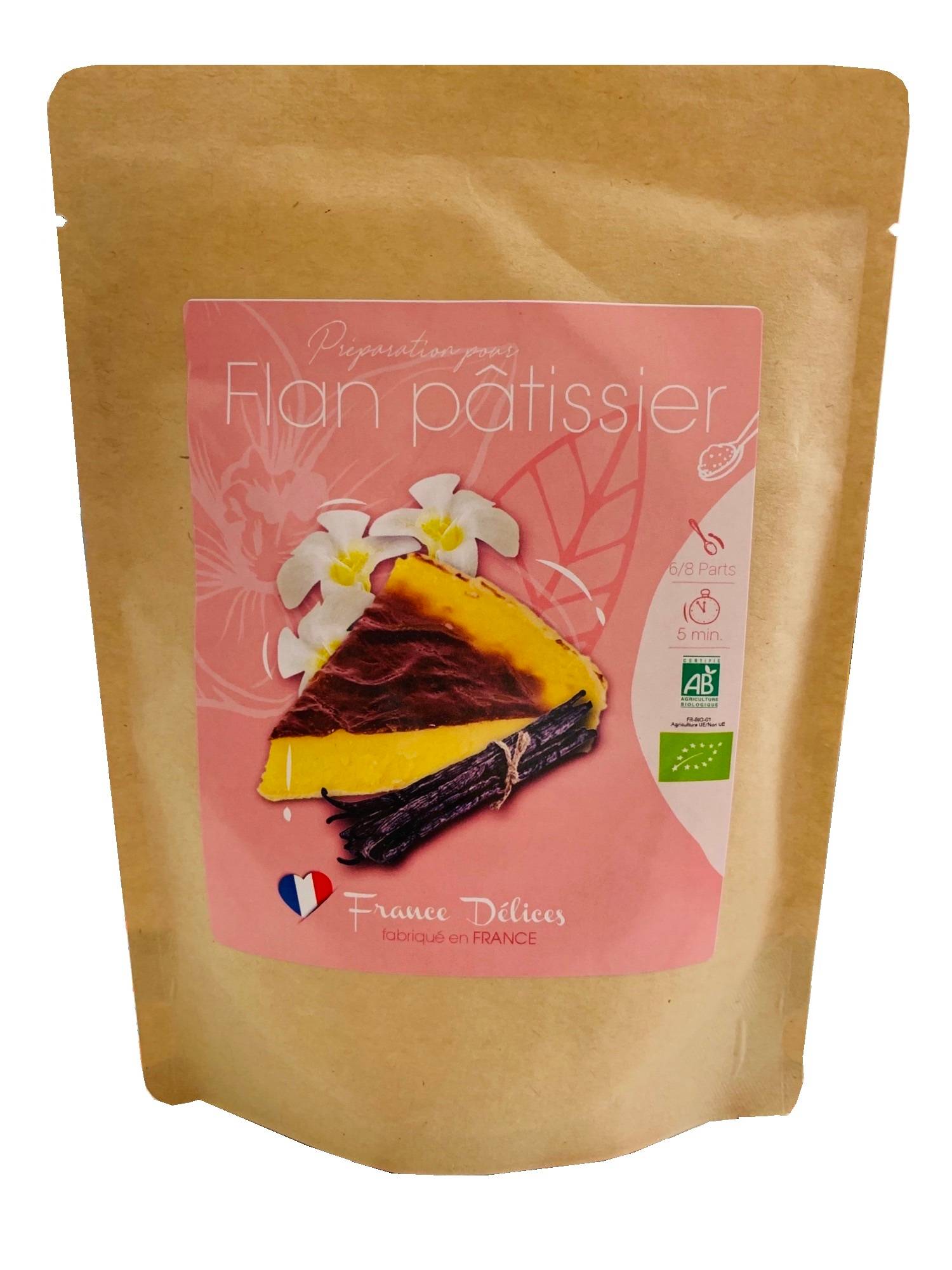 France Délices - Préparation pour Flan Pâtissier 220 g - FRANCE DÉLICES
