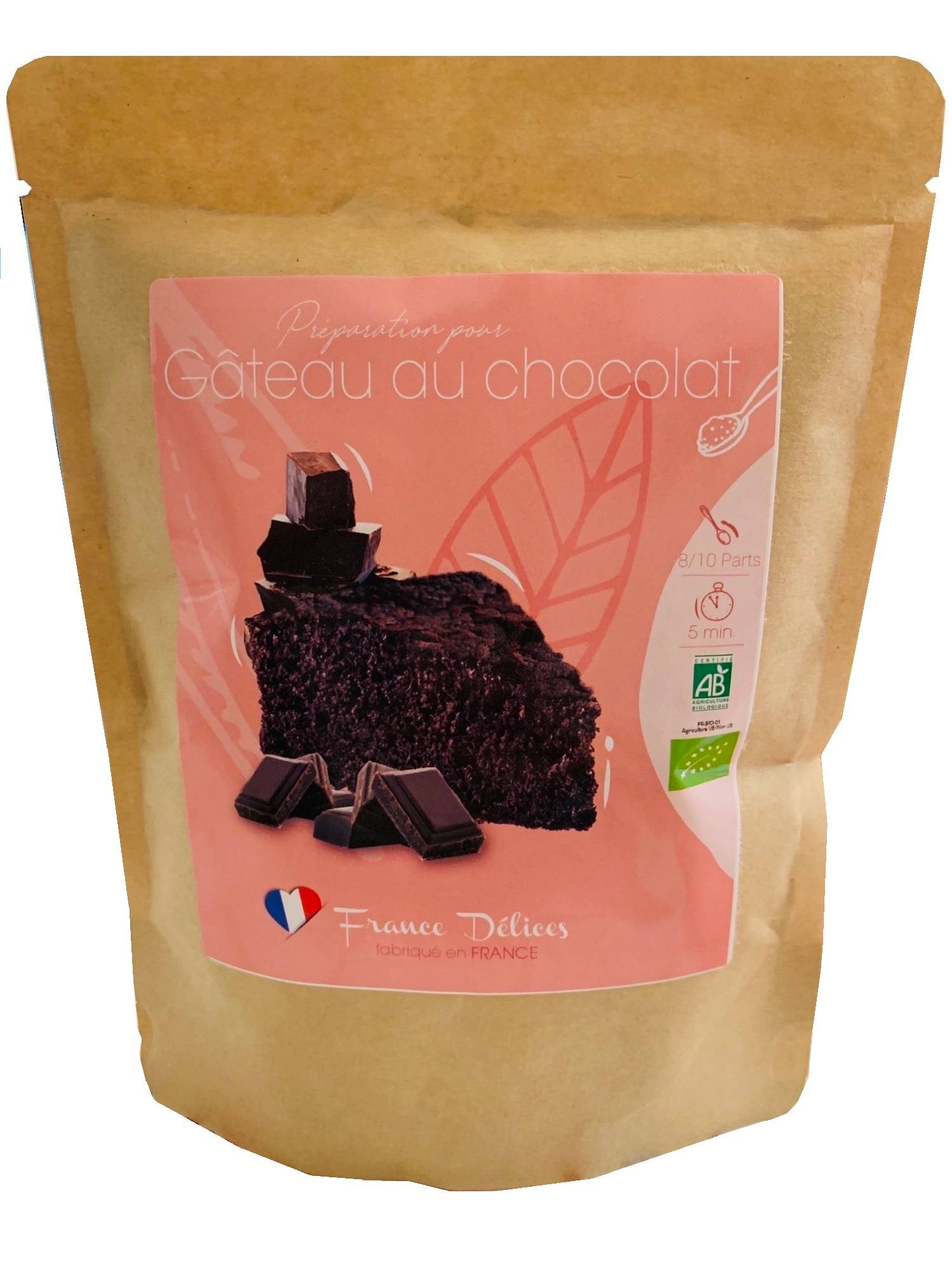 France Délices - Pastel de chocolate harina de trigo 300 g - FRANCE DÉLICES