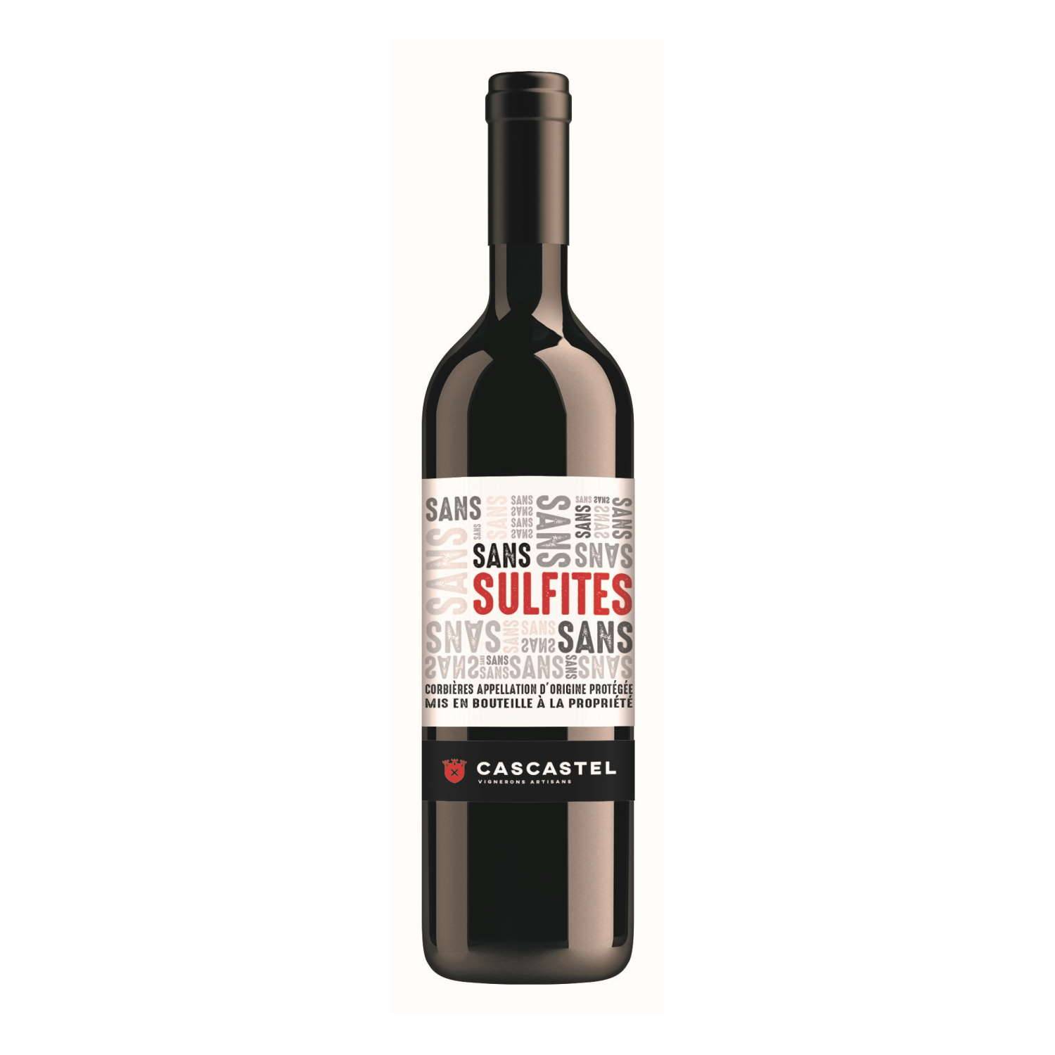 Vignerons De Cascastel - AOP Corbières sans Sulfites 75 cl