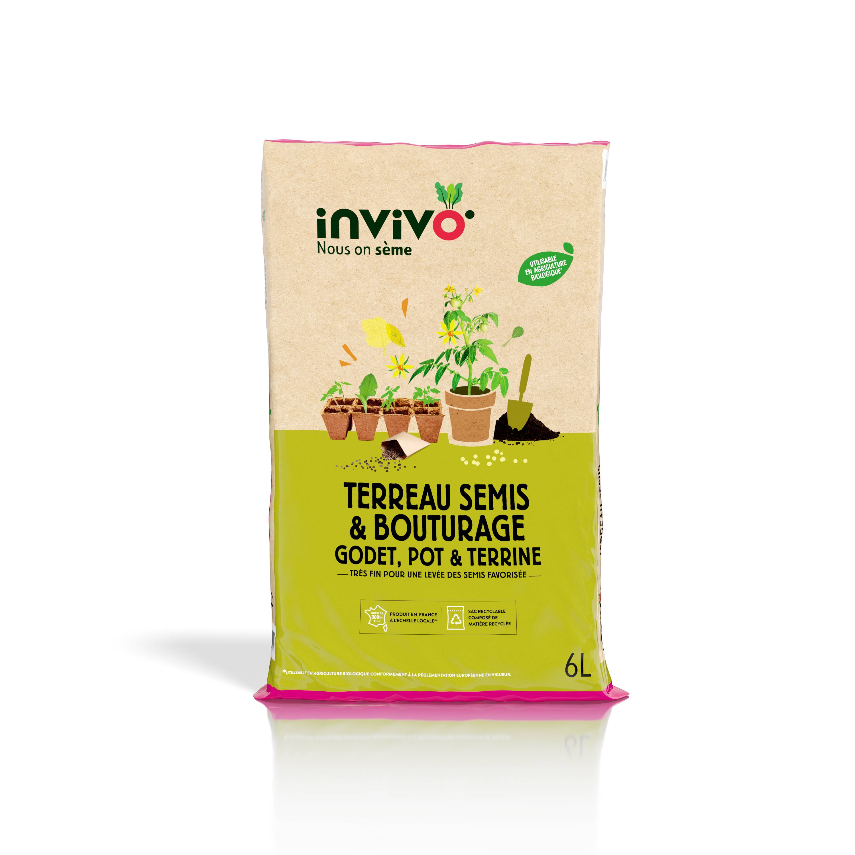 Invivo Nous On Sème - Terreau semis bouturage 6L – INVIVO Nous on sème - Image 2