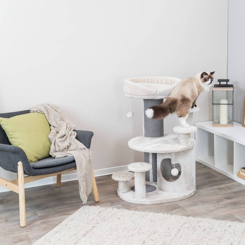 Árbol para gato Emil sisal y poliéster gris claro H.96 cm - Trixie - Imagen 4