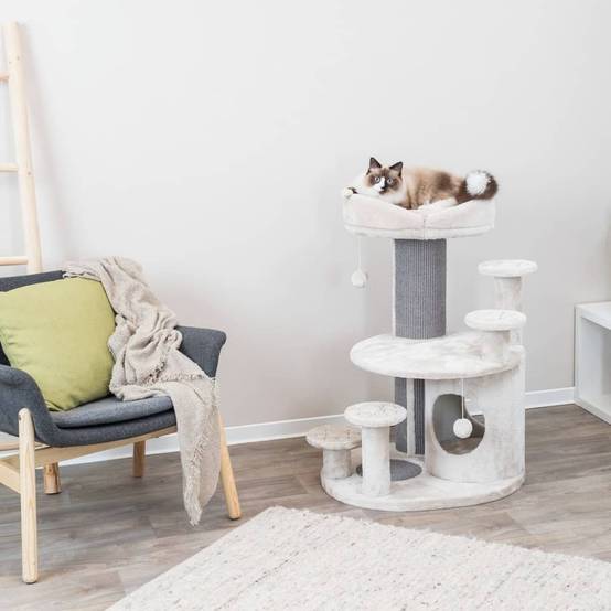 Arbre à chat Emil sisal et polyester gris clair H.96 cm - Trixie - Image 6