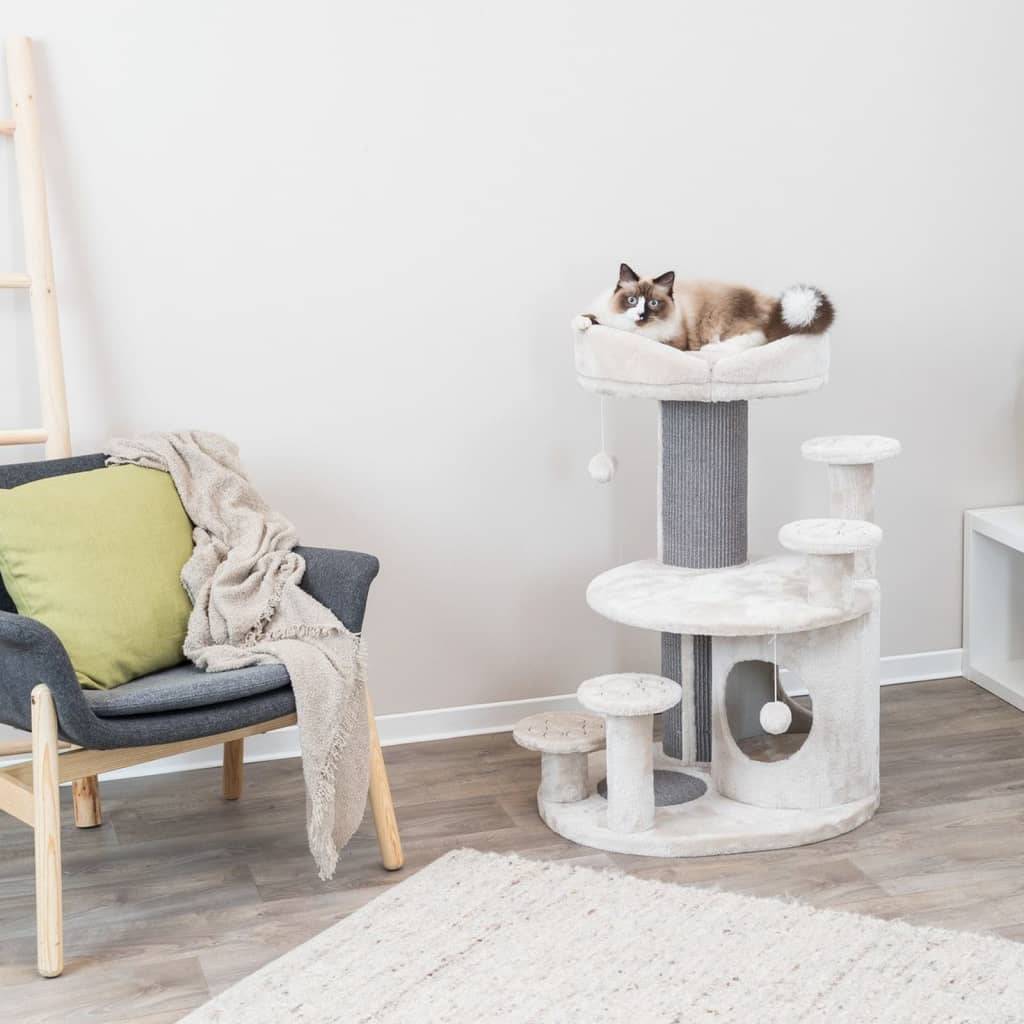Árbol para gato Emil sisal y poliéster gris claro H.96 cm - Trixie - Imagen 6
