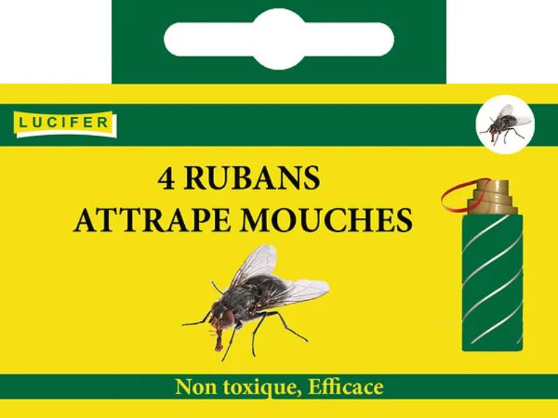 Boite de 4 rubans attrapes mouches collant - LUCIFER