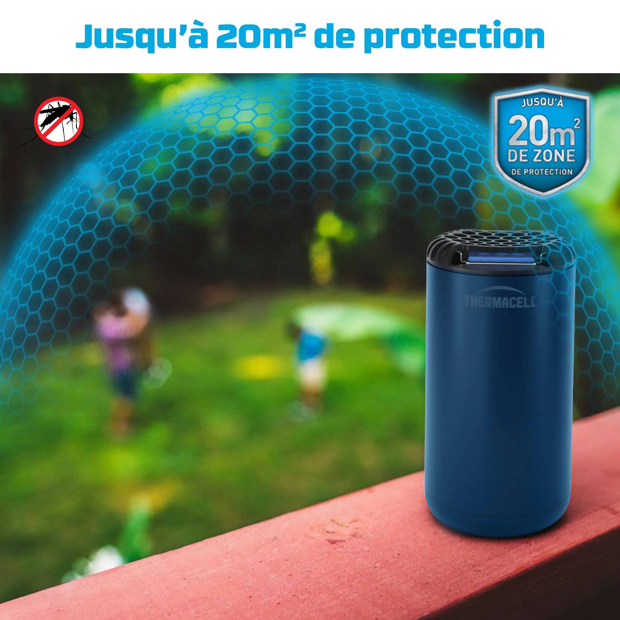Appareil anti-moustiques sans fil diffuseur bleu nuit 20m² – THERMACELL - Imagen 2