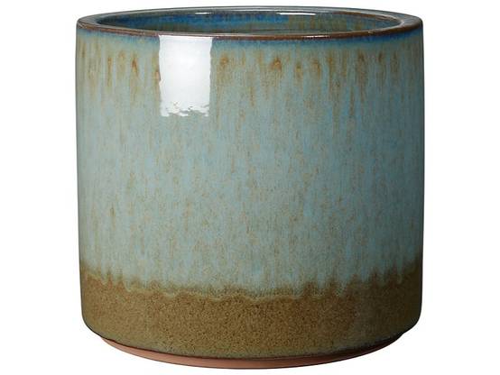 Pot Océan Terre cuite émaillée Bleu Azur Ø 30 cm H 27 cm - DEROMA - Image 4