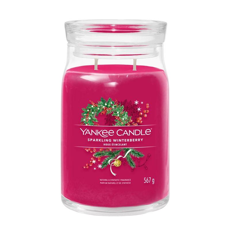Yankee Candle - Bougie parfumée Sparkling Winterberry 22 oz - YANKEE CANDLE - Image 1
