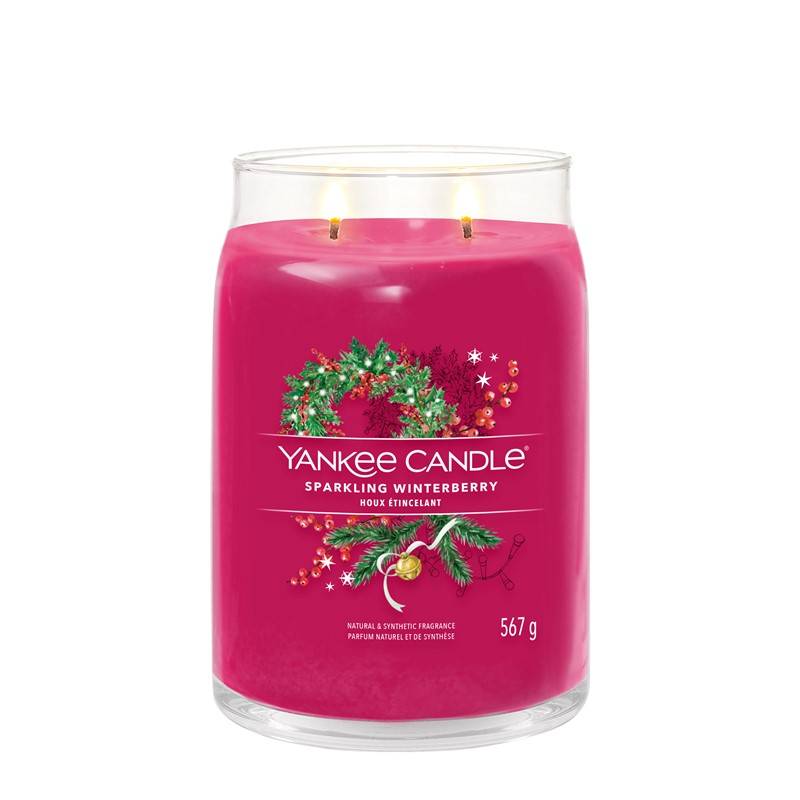 Yankee Candle - Bougie parfumée Sparkling Winterberry 22 oz - YANKEE CANDLE - Image 3