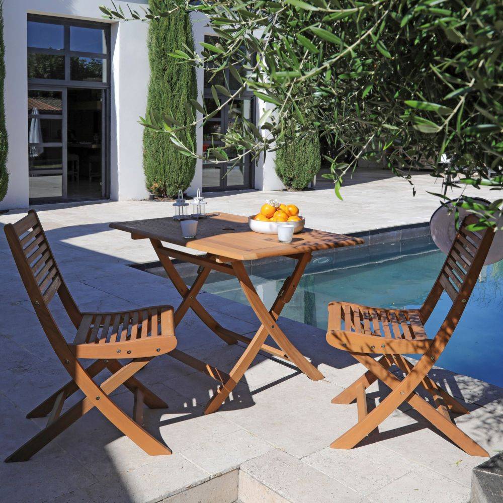 Proloisirs - Table de jardin pliante bois - PROLOISIRS