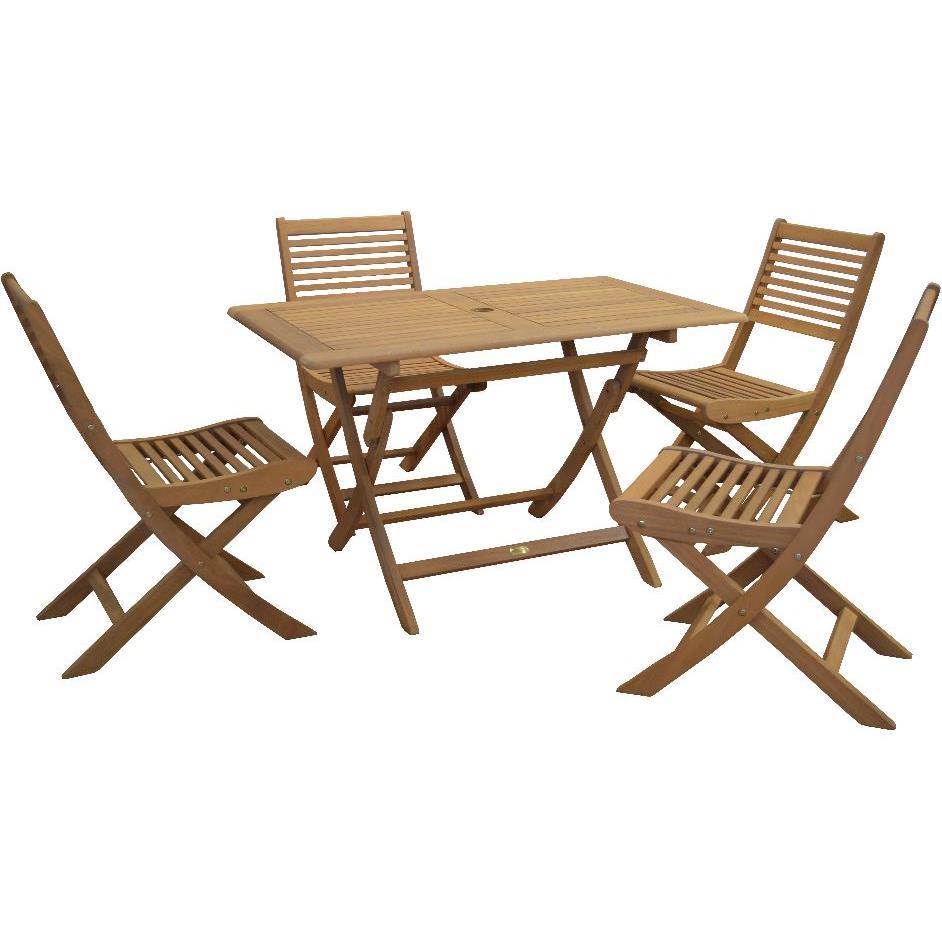 Proloisirs - Table de jardin pliante bois - PROLOISIRS - Imagen 3