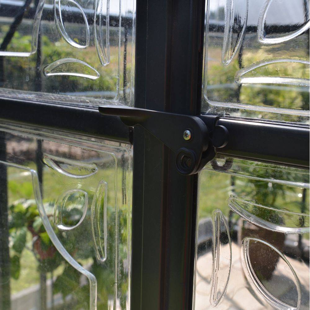 Canopia by Palram - Serre de jardin polycarbonate aluminium gris 11,1 m² Victory Orangery + embase - Canopia by Palram - Image 10