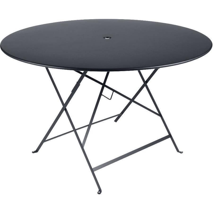 Fermob - Table de jardin ronde pliante acier carbone 6 personnes Bistro FERMOB