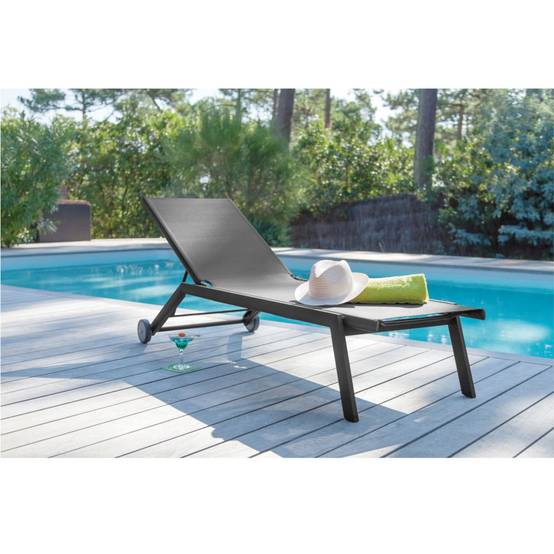Bain de soleil Florence aluminium gris - ProLoisirs - Imagen 1