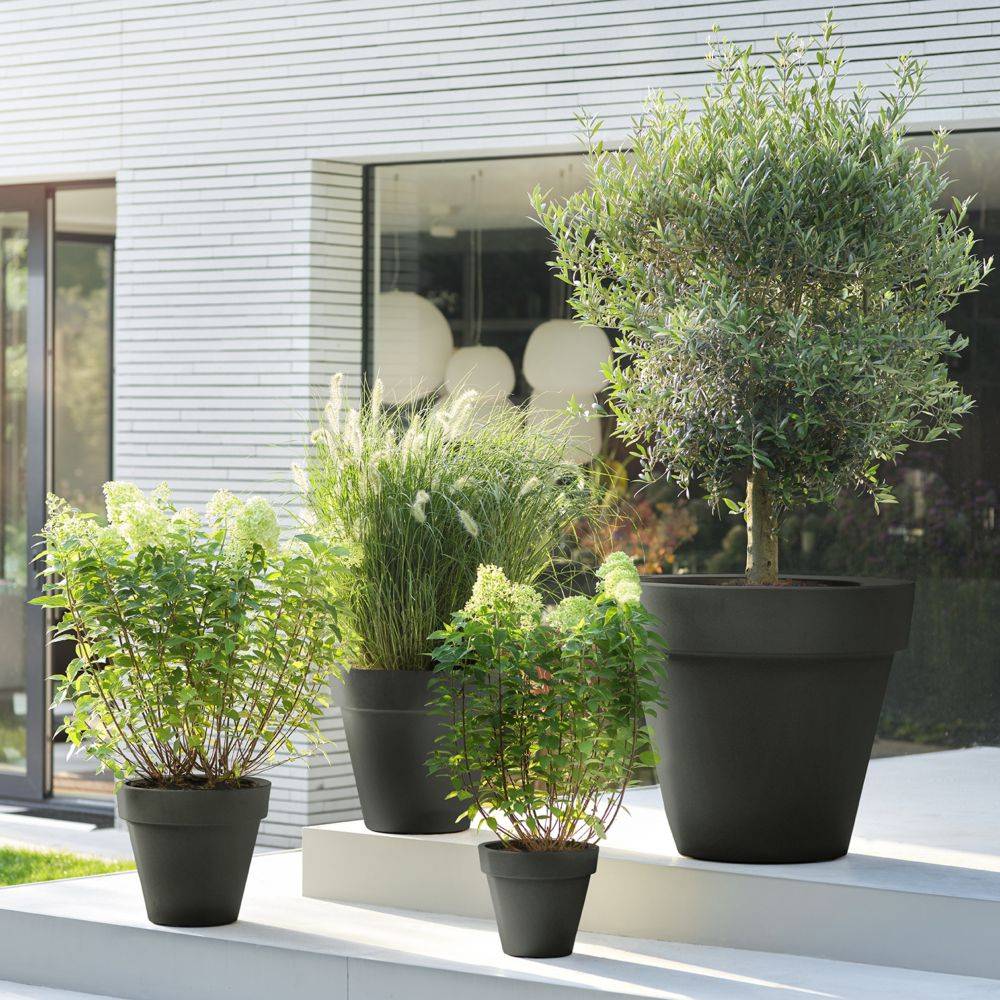 Pot Elho pure round 50 ocre - Image 1