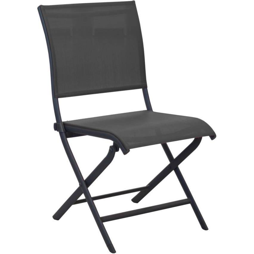 Chaise de jardin pliable graphite Elegante - Proloisirs