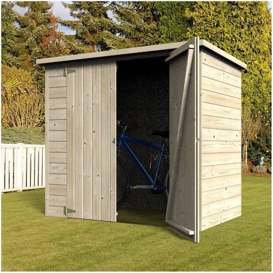 Decor et Jardin - Armoire bois naturel - BIKE BOX - Image 1