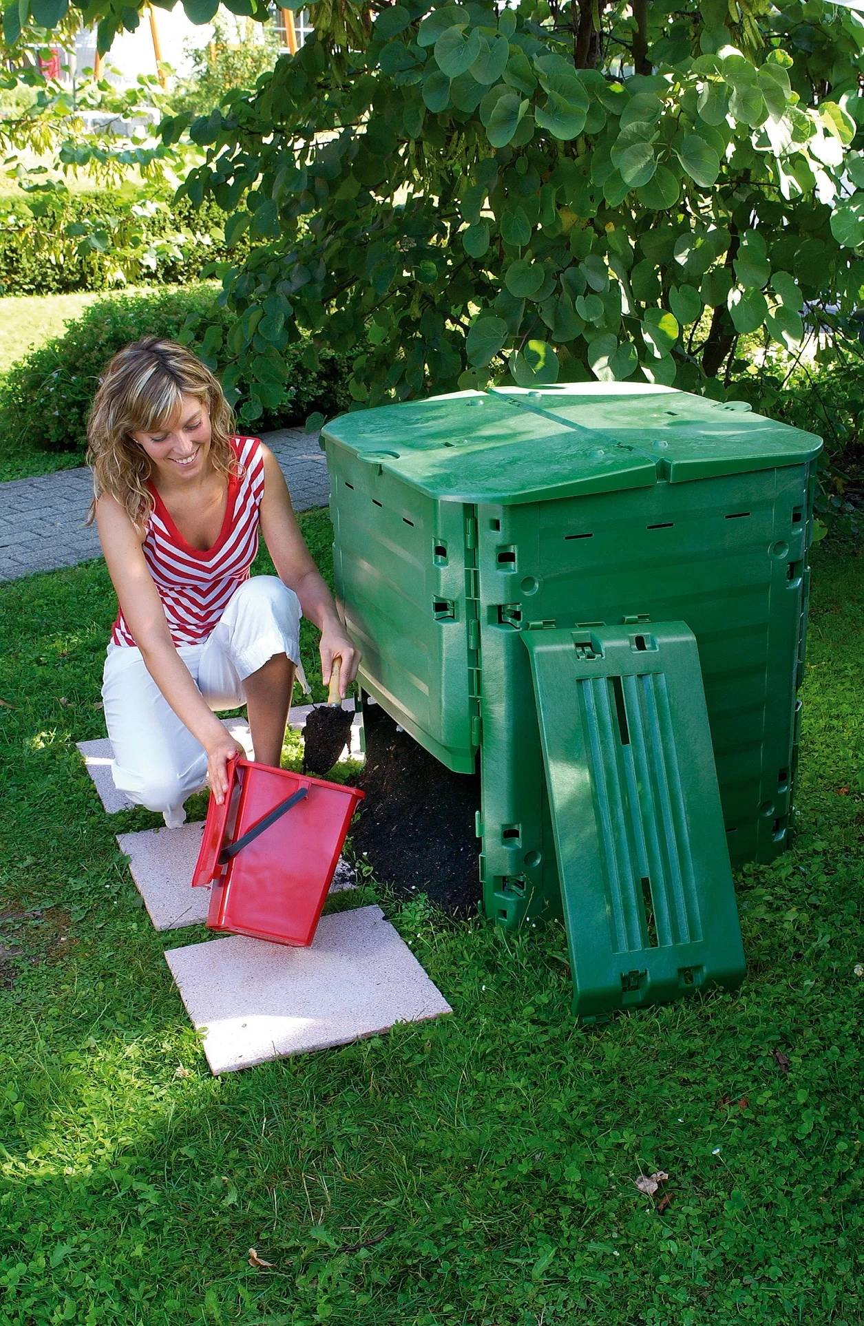 Composteur Thermo-King Polypropylène Vert 600 L H 104 cm - GARANTIA - Image 13