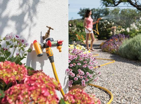 Raccord de tuyaux d'arrosage HOZELOCK 3 circuits Flowmax avec nez - Image 5