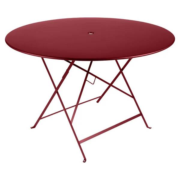 Fermob - Table de jardin ronde pliante acier piment 6 personnes Bistro FERMOB - Image 2