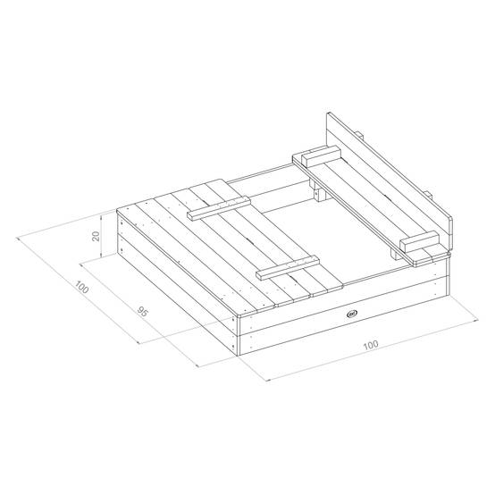 Bac à sable en bois – AXI - Image 16
