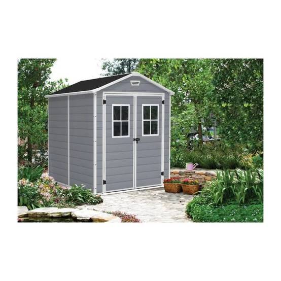 Abri de jardin résine anthracite avec plancher 4,4m² Premium Keter - Image 10