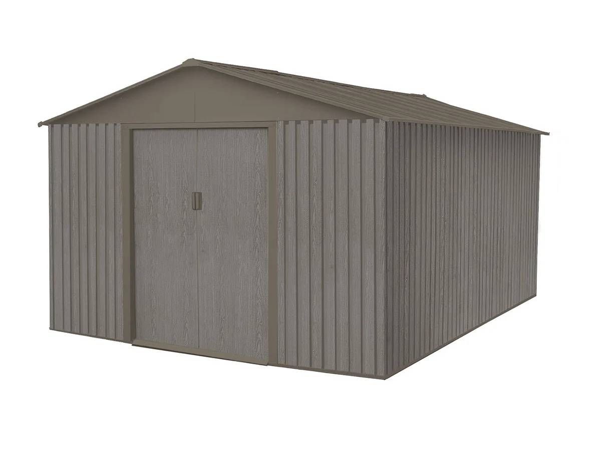 Abri de jardin résine anthracite avec plancher 8m² Brossium Keter