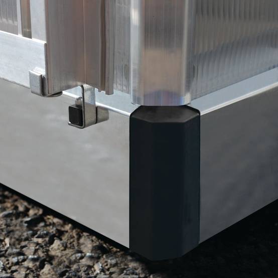 Canopia by Palram - Serre de jardin polycarbonate aluminium brut 4,6 m² Mythos avec embase - Canopia by Palram - Image 4