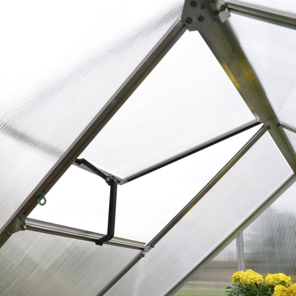 Canopia by Palram - Serre de jardin polycarbonate aluminium brut 4,6 m² Mythos avec embase - Canopia by Palram - Image 3