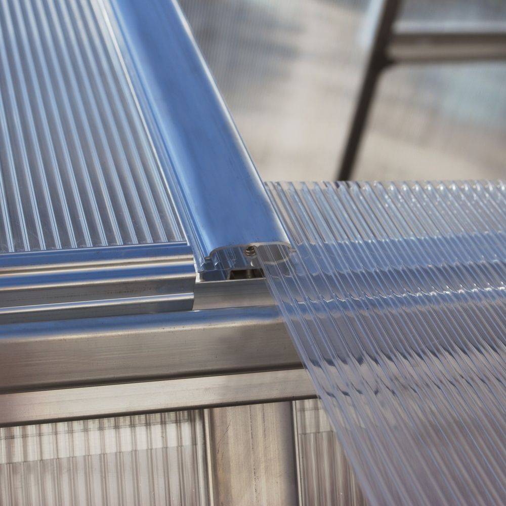 Canopia by Palram - Serre de jardin polycarbonate aluminium brut 4,6 m² Mythos avec embase - Canopia by Palram - Image 10