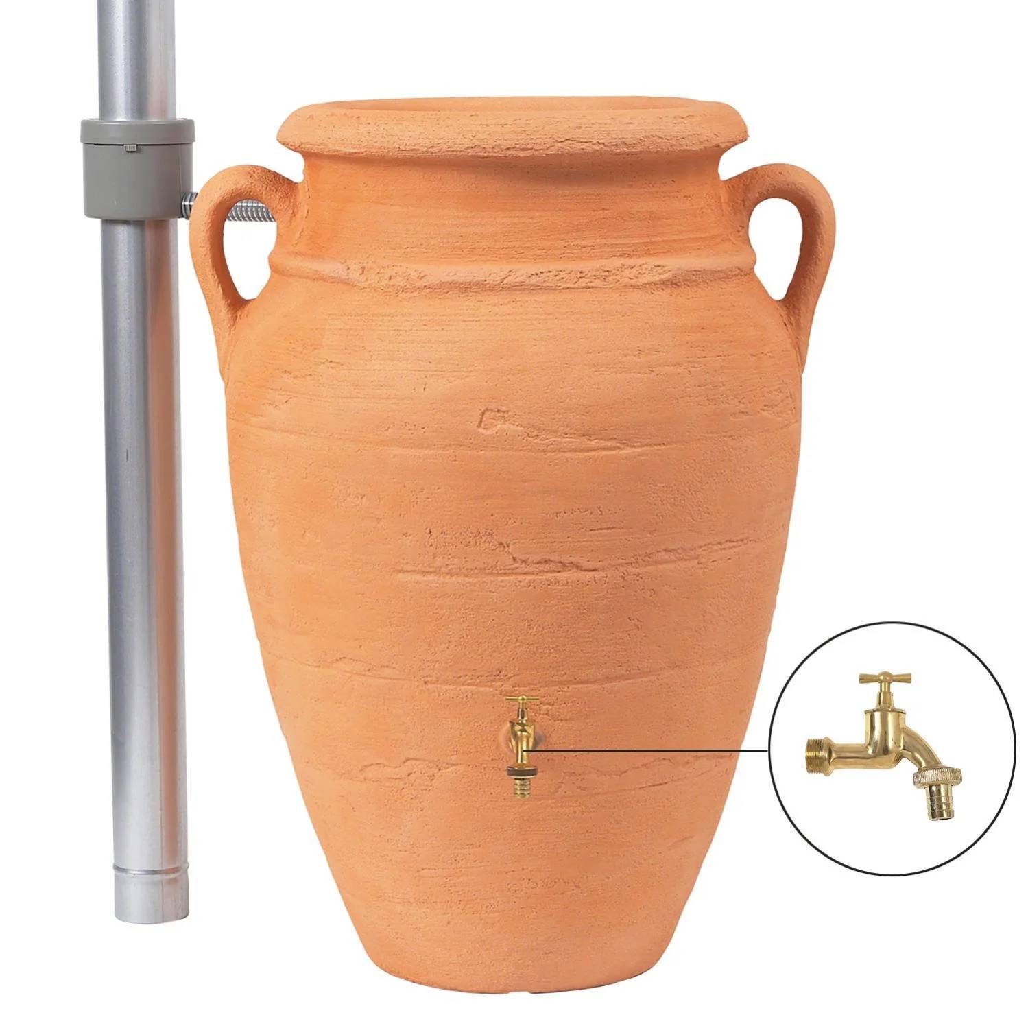 Garantia - Récupérateur d'eau de pluie 600L robinet inclus amphore terracotta - GARANTIA - Image 6