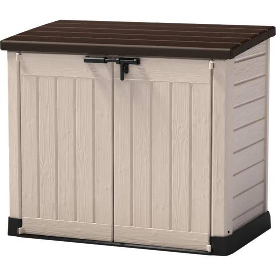 Coffre de jardin résine 1200L beige - Image 1