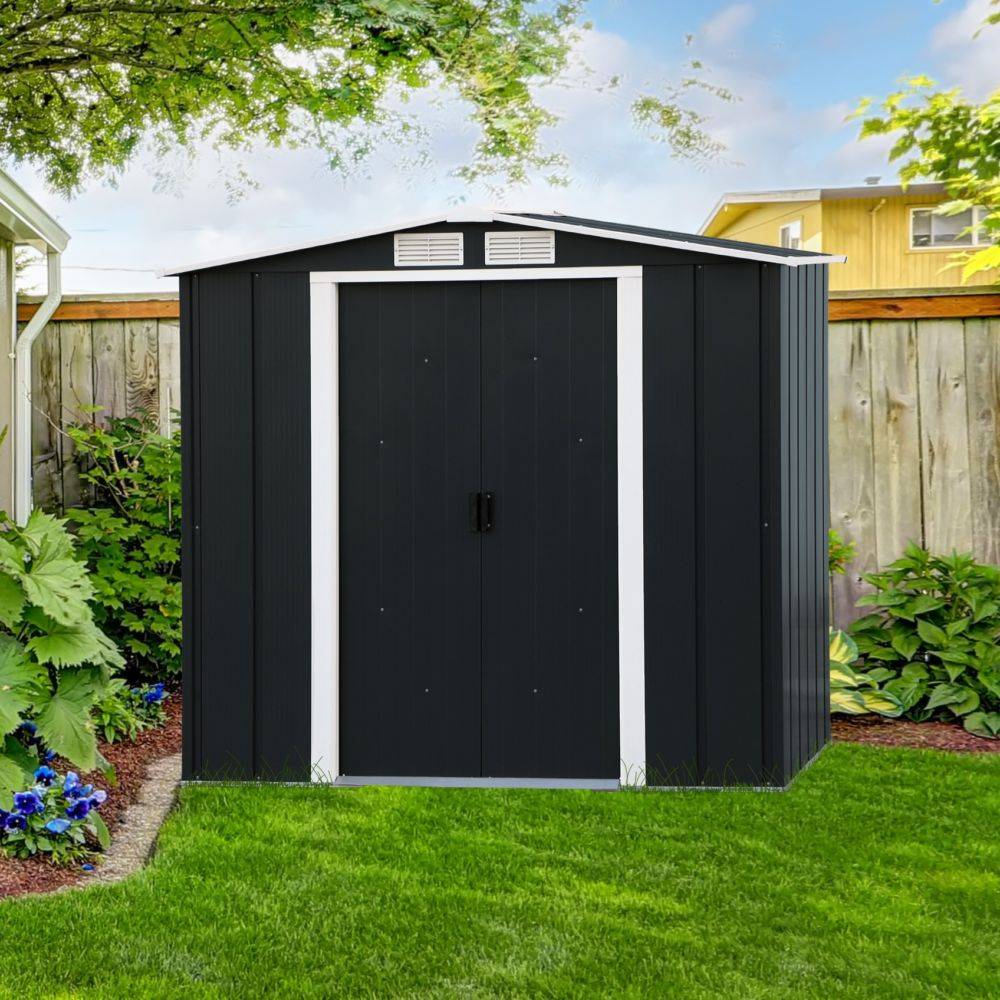 abri de jardin metal 3 m² gris anthracite Duramax