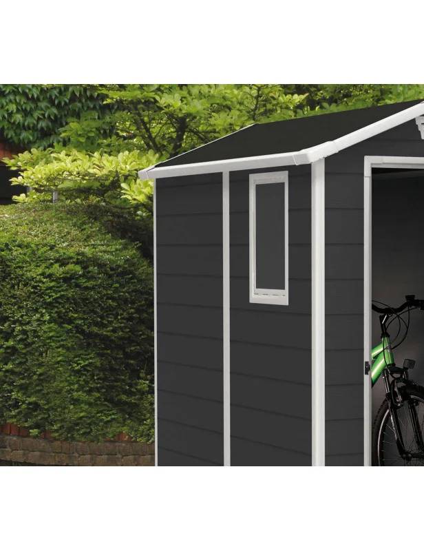 Abri de jardin résine anthracite avec plancher 2,5m² Premium Keter - Imagen 6