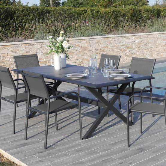 CHÂSSIS TABLE CERAM 198x104 GRAPHITE - Image 2