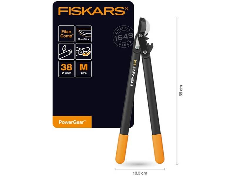 Coupe-branches FISKARS PowerGear L74 M à crémaillère et à crochet - Imagen 1