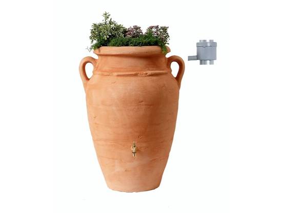 Garantia - Récupérateur d'eau de pluie 360L robinet et collecteur inclus sable Amphore Antik - GARANTIA - Image 4