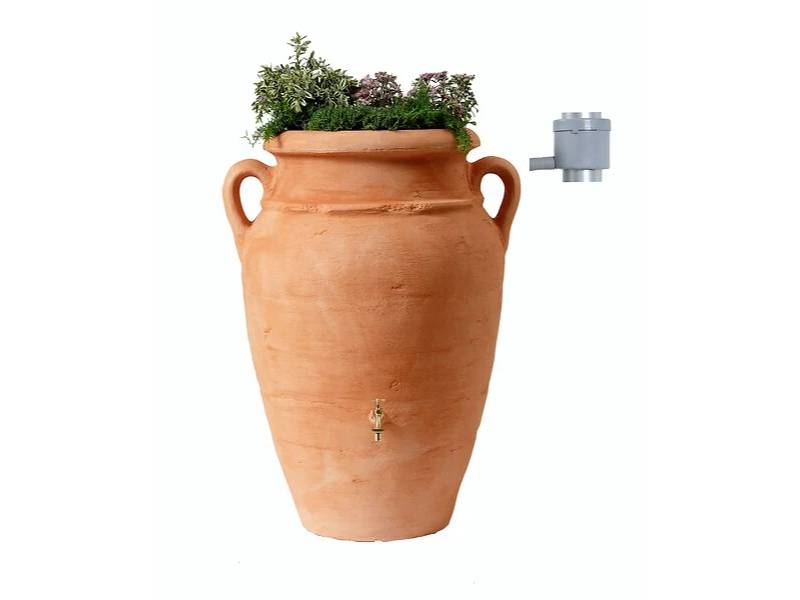 Garantia - Récupérateur d'eau de pluie 360L robinet et collecteur inclus sable Amphore Antik - GARANTIA - Image 4