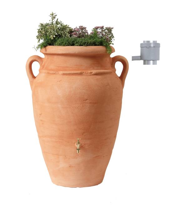 Garantia - Récupérateur d'eau de pluie 360L robinet et collecteur inclus sable Amphore Antik - GARANTIA - Image 7